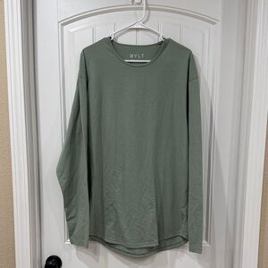 EUC BYLT Basics Sage Long Sleeve Tee